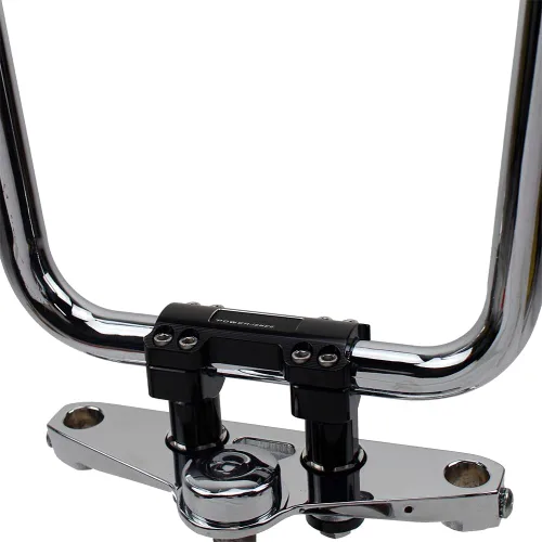 Miniatura 7 de POWER JAMES Elevadores de manillar negros de 1 1/4 pulgadas compatibles con Harley Davidson Softail, Fat Boy, Dyna, Road King con cubierta
