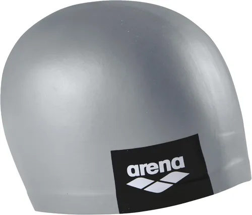 Miniatura 9 de Arena Gorra de natación unisex de silicona moldeada con logotipo para adultos, para entrenamiento intensivo, reducido arrastre, ajuste cómodo