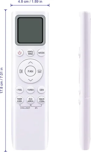 Miniatura 4 de Reemplazar el control remoto de CA compatible con aire acondicionado TCL, con convertidor Fahrenheit Celsius