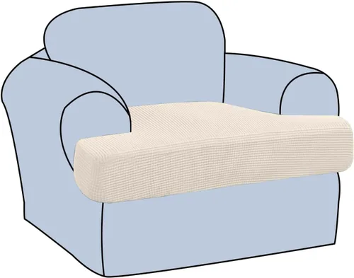 Miniatura 30 de H.VERSAILTEX Funda Elástica para Sillón Sofá con Cojín en Forma de T, Fundas de Cojín en T para Sala de Estar, Funda para Sillón Sofá, Funda