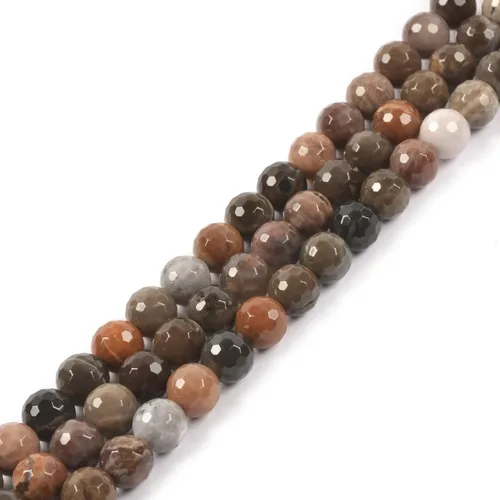 Miniatura 24 de Piedra lunar natural de 0.315 pulgadas (0.315 in), cuentas redondas sueltas para hacer collares, pulseras, joyas, 15 pulgadas
