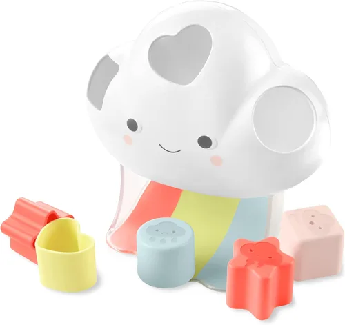 Miniatura 10 de Skip Hop Juguete para cochecito de bebé, Silver Lining Cloud Jitter, Nube, 0.25 libras Sonajero de nubes