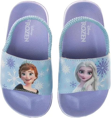 Disney Minnie Mouse, Encanto, Mickey, Lightning McQueen, Frozen Elsa Anna Girl - Sandalias de verano para niños con correa trasera para la playa,