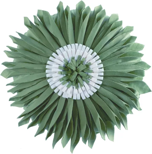 Miniatura 17 de Almohada redonda suave y redonda con forma de girasol, cojín en forma de margarita, hecha a mano, almohada decorativa de flores de felpa suave
