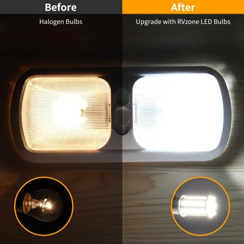 Miniatura 4 de RVZONE 1156 1141 1003 7506 BA15S 1383 LED blanco RV luz interior Super brillante 4014 105-SMD LED de repuesto para 12 voltios RV remolque, barco