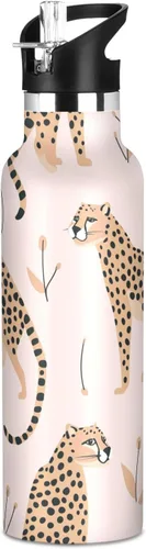 Miniatura 15 de Flower Horse - Botella de agua de acero inoxidable con aislamiento al vacío, botella de boca estándar con asa ancha