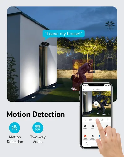 Miniatura 4 de LaView Cámara de seguridad 2K para exteriores con visión nocturna a color, cámaras con cable de 3MP para seguridad del hogar, cámara impermeable