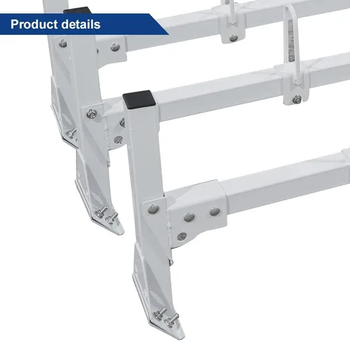 Miniatura 6 de Bastidores de escalera para furgonetas, portaequipajes de acero para Ford Econoline E150 250 350 1992-2015, apto para Chevrolet Express 1500 2500