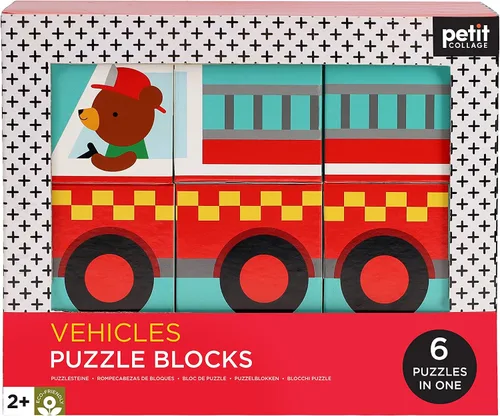 Miniatura 4 de Petit Collage Vehículos Puzzle Blocks
