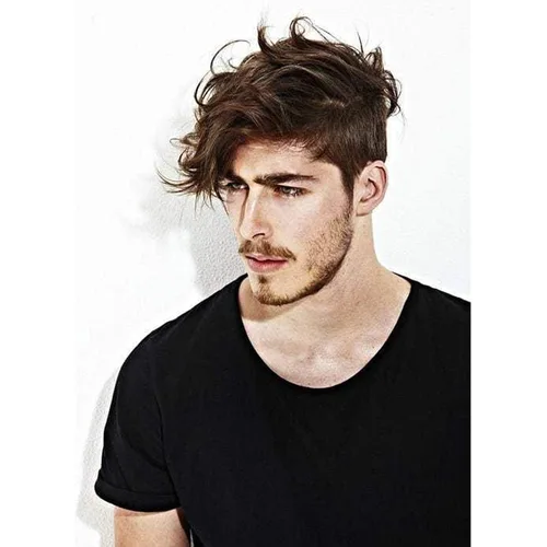 Miniatura 8 de Voloria Toupee para hombre ultra fina piel PU hombres postizo europeo virgen cabello humano reemplazo piezas 10x8inch 7 color marrón claro