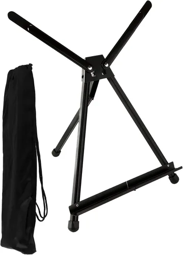 Miniatura 2 de SoHo Urban Artist Soporte de caballete de mesa de aluminio negro, caballete portátil para exhibición, lienzo de pintura y más, juego de 2