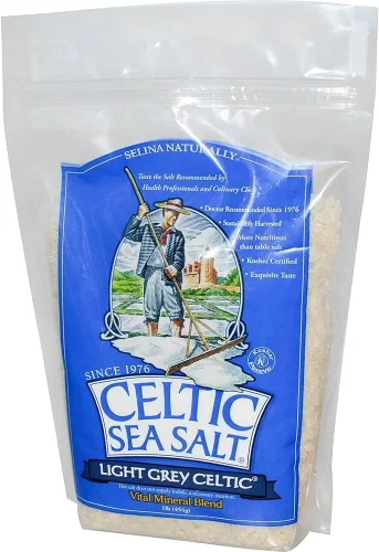 Miniatura 6 de Celtic Sea Salt Sal gruesa gris claro, 1/4 libra, 4 onzas