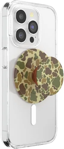 Miniatura 9 de PopSockets Agarre para teléfono con soporte magnético, parte superior intercambiable, sujeción segura para fundas MagSafe de iPhone, agarre