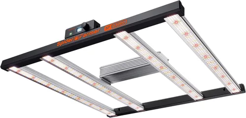 Spider Farmer G3000 - Luces LED de crecimiento rentables de 300 W, cobertura de 3 x 3 pies, espectro completo, lámpara de cultivo regulable estilo