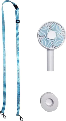 Miniatura 4 de Soleus Air Ventilador de mesa portátil, ventilador de escritorio pequeño de 7 pulgadas, batería recargable de 4000 mAh, ventilador de piso USB