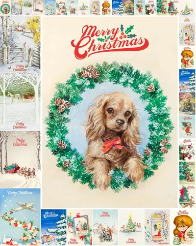 Miniatura 5 de Decoupage - Paquete de papel (35 hojas de 6 x 8 pulgadas), aldeas victorianas frías de invierno y cielos nocturnos increíbles, Navidad, FLONZ