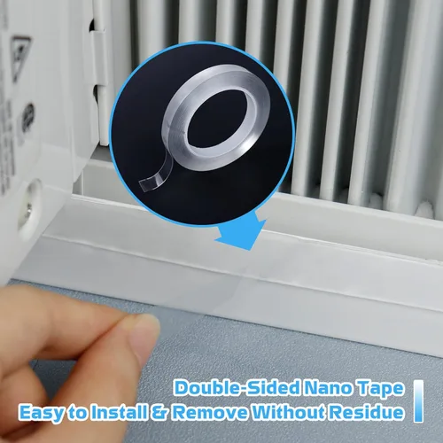 Miniatura 7 de Air Jade Paneles laterales de aire acondicionado para ventana, paneles laterales de espuma de aislamiento envolvente extra anchos de 4 pies para Gris