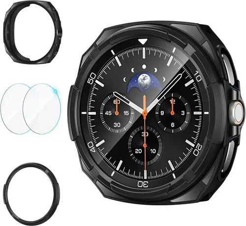 Miniatura 12 de Goton 3 en 1 Accesorios para Samsung Galaxy Watch 3 de 41 mm, 1 Carcasa de Armadura de TPU Resistente + 2 Películas Protectoras de Pantalla