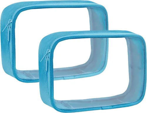 Miniatura 11 de Moyad Bolsa de aseo transparente aprobada por la TSA, de cuarto de galón, tamaño 3-1-1, bolsa de líquidos para viajes, organizador transparente
