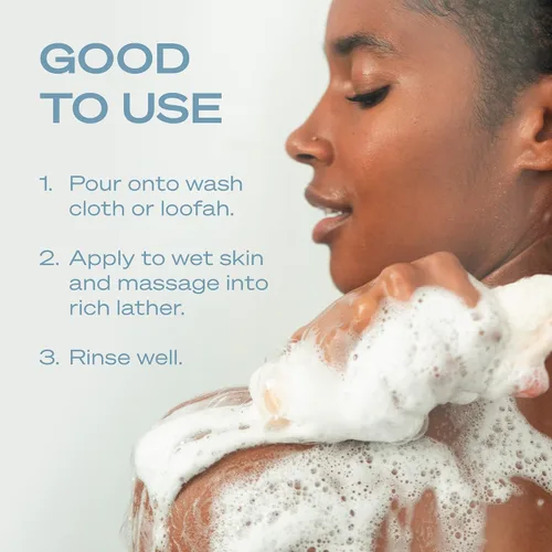 Miniatura 7 de Hey Humans Gel de baño hidratante de menta de coco con ingredientes naturales y aceite de jojoba, limpio, vegano, sin sulfatos para baño y baño