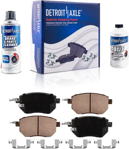 Miniatura 22 de Detroit Axle - Pastillas de freno traseras para Honda Odyssey 2011-2017 Pilot 2007-2013 MDX 2010-2013 ZDX 2010-2013 Pastillas de freno de cerámica