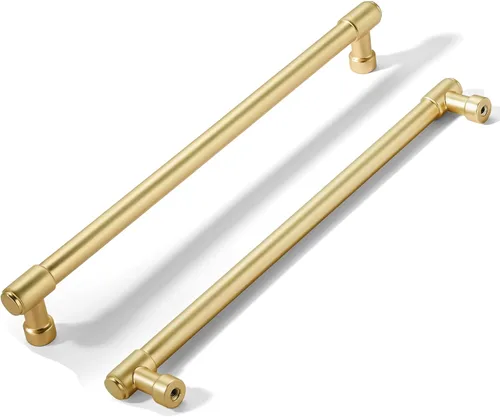 Miniatura 113 de khtumeware - Juego de 2 tiradores grandes para gabinete, diámetro 1-3/4 pulgadas, zinc resistente, para cajones, puertas y tocadores, color latón