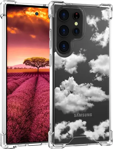 Miniatura 32 de Compatible con Samsung Galaxy S23 - Funda transparente para mujeres y niñas, diseño transparente (formas geométricas de arte abstracto)