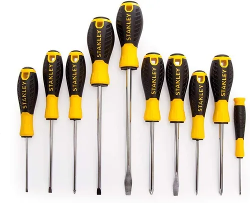 Miniatura 3 de STANLEY STHT0-60211 Juego de destornilladores esenciales - amarillo (10 piezas)