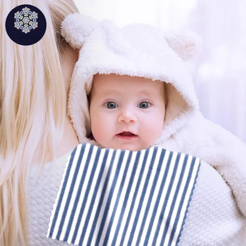 Miniatura 14 de Paquete de 8 paños para eructos súper suaves para bebé, paños para bebé, ultra absorbentes, grandes, para recién nacidos, para niños y niñas, trapos