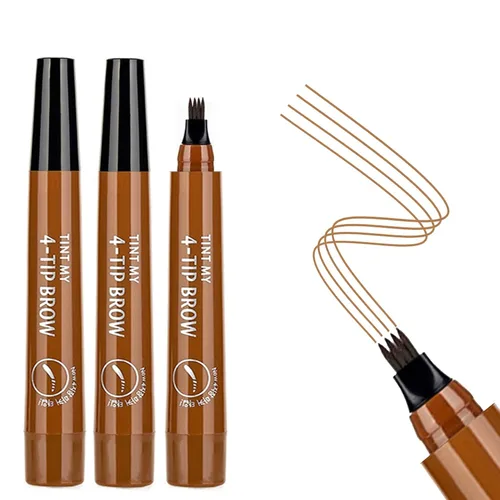 Miniatura 9 de 3 lápices de cejas negros para mujer, impermeables, de larga duración, lápiz de cejas Microblading para cejas fácil crear maquillaje natural de cejas