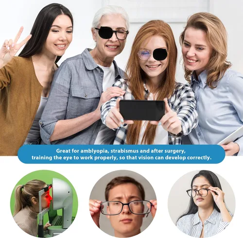 Miniatura 4 de 2 parches oculares para adultos y niños, parche médico suave para tratar ojos perezosos, ambliopía, estrabismo después de cirugía para ojos