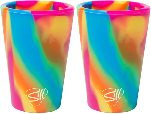 Miniatura 27 de Silipint Vaso de pinta de cerveza de silicona Irrompible, reutilizable y durable Vasos de silicona irrompibles de 450 ml / 16 onzas para fiestas