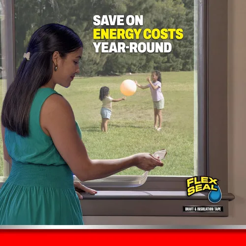 Miniatura 3 de Flex Seal Cinta de Sellado contra Corrientes de Aire y Aislamiento, Flexible, de Goma, Tira Resistente a la Intemperie para Ventanas, Puertas