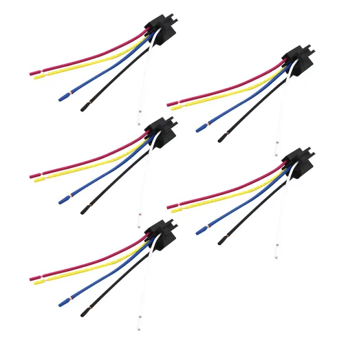 Miniatura 3 de Fielect Base de arnés de enchufe de relé de enclavamiento automotriz 10pcs 4-Pin