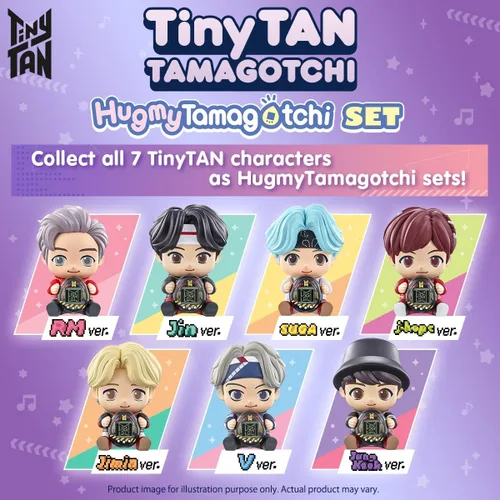 Miniatura 3 de Tamagotchi Nano x BTS TinyTAN Hugmy Tamagotchi J-Hope ver. Figura de vinilo (88872)