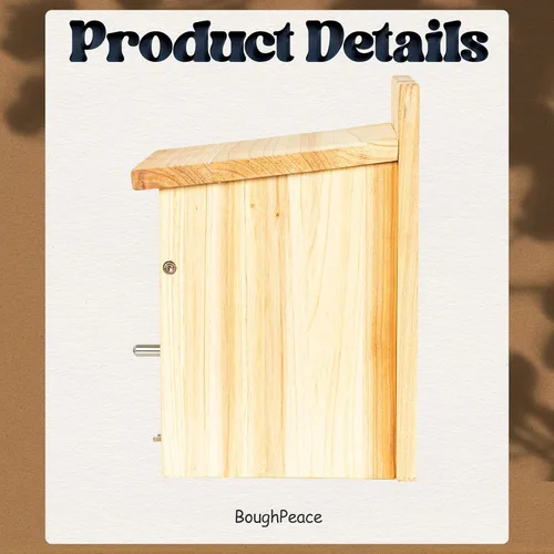 Miniatura 4 de Casas de madera para pájaros para pajareras exteriores, nido Bluebird House para cardenales, pinzón, Wren, golondrina, para ver el jardín, 1A #