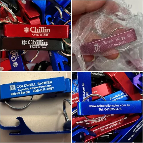 Miniatura 6 de 30 piezas Llavero Abrebotellas Personalizado a Granel con Texto/Logotipo Grabado Personalizado Llaveros Abrebotellas de Cerveza para Bar