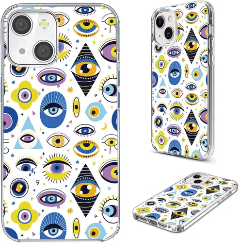Miniatura 35 de Funda protectora completa a prueba de golpes, delgada, suave, TPU transparente, para iPhone 14/13 6.1, diseño de animales de dibujos animados