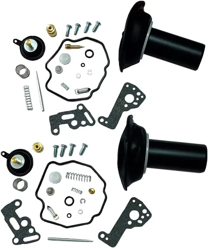 Juego de 2 piezas de reparación de carburador, diafragma de émbolo compatible con Yamaha 1983 XV500 VIRAGO 535 XV535 XV 535 1990-2000