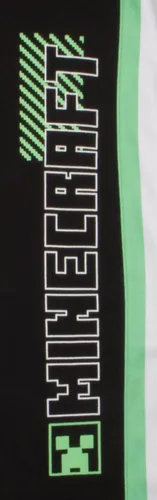 Miniatura 8 de Minecraft Creeper - Conjunto de pantalones deportivos de 3 piezas para niños, con cremallera, camiseta de manga corta y pantalones deportivos activos
