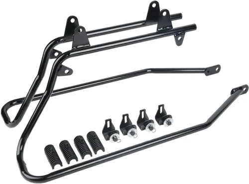 Miniatura 5 de TCT-MOTORPARTS Soportes de conversión para bolsas de sillín Guardaapoyo Compatible con Harley Heritage Springer Softail Fatboy FLSTF FLSTS 1984-2017