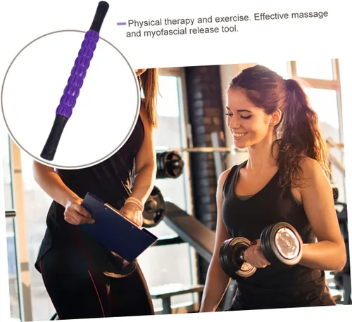 Miniatura 6 de TIDTALEO Práctico rodillo muscular para masaje de tejido profundo, rueda de relajación de plástico para hombres y mujeres, mango ergonómico