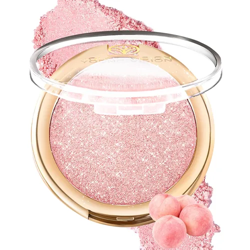 Miniatura 10 de YOUNG VISION Polvo Compacto Iluminador, Polvo de Contorno de Brillo Natural Horneado y Resaltador Facial, Libre de Crueldad, Maquillaje de Resaltado