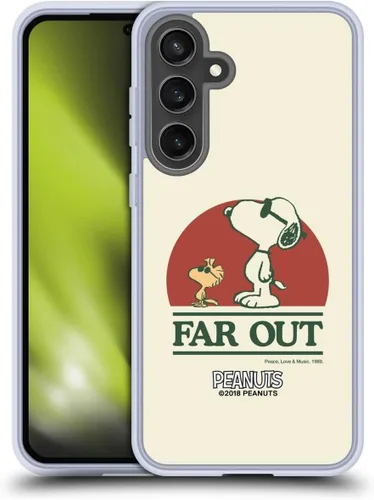 Miniatura 14 de Head Case Designs Funda de gel Woodstock 50th con licencia oficial de Peanuts Snoopy Guitar 1969 [protección de grado militar] compatible