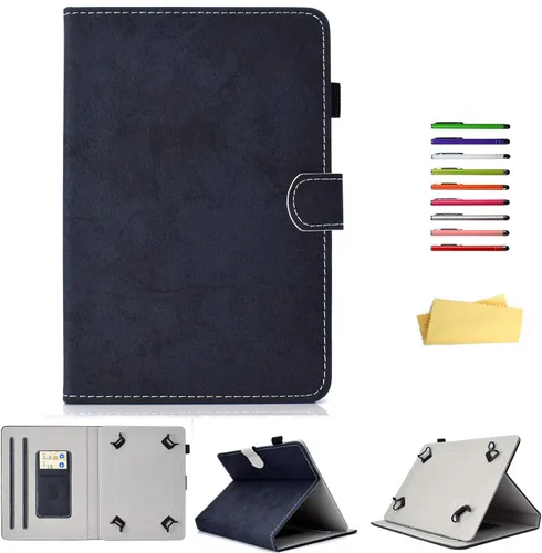 Miniatura 10 de Funda universal de piel sintética para tablet de 7 pulgadas, con bolsillo para tarjetero para Samsung Galaxy Tab A 7.0, Tab 3/E Lite 7, Tab 2/3/4