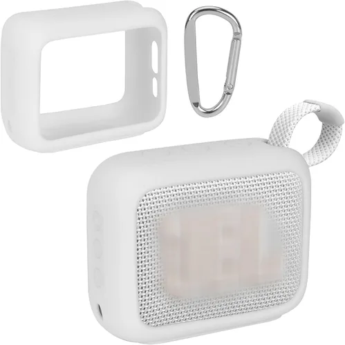 Miniatura 29 de Funda de silicona Lebakort compatible con altavoz portátil JBL GO 4 (Funda negra)