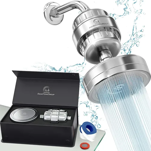 AquaHomeGroup Juego de cabezal de ducha filtrado de lujo (15 etapas)