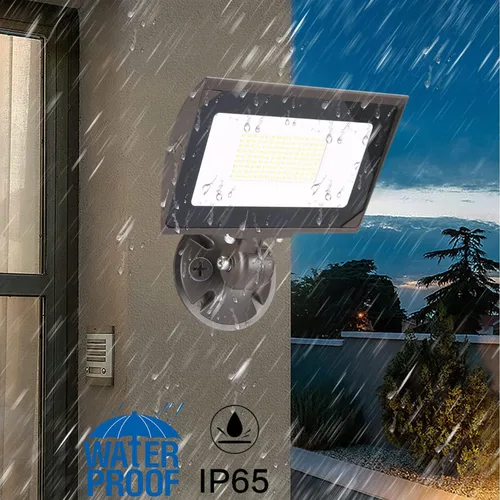 Miniatura 6 de Luz de inundación LED de 150 W para exteriores con placa, 5000 K, luz de día 21000 LM, 100-277 V, UL/DLC impermeable, luz de seguridad LED