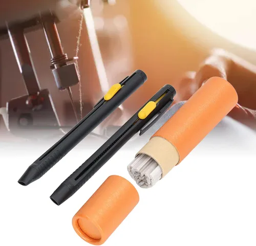 Miniatura 3 de 2 bolígrafos de tiza a medida con 20 bolígrafos de repuesto, rotulador de tiza de tela de costura, borrable, natural que se desvanece, accesorios