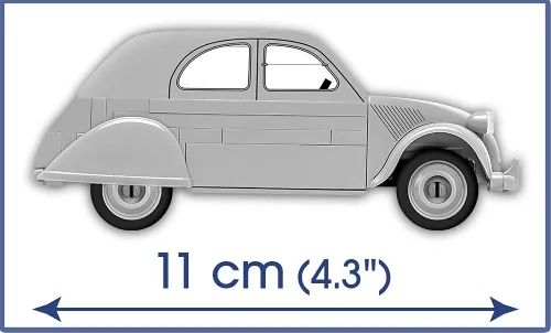 Miniatura 3 de COBI Youngtimer Collection Citroen 2CV - Juego de construcción de vehículos, 80 piezas